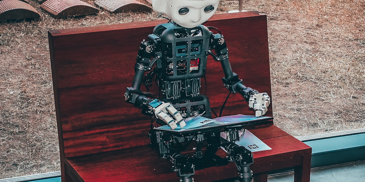 AI agent represented by a humanoid robot