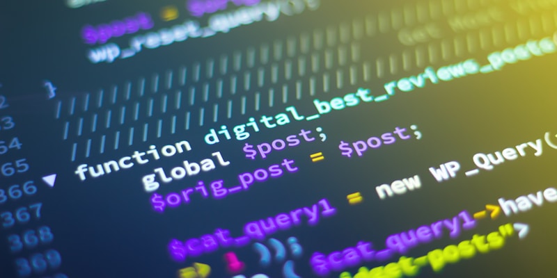 Coding screen showing prompt development