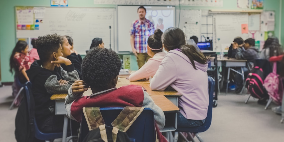 Classroom setting representing AI in education